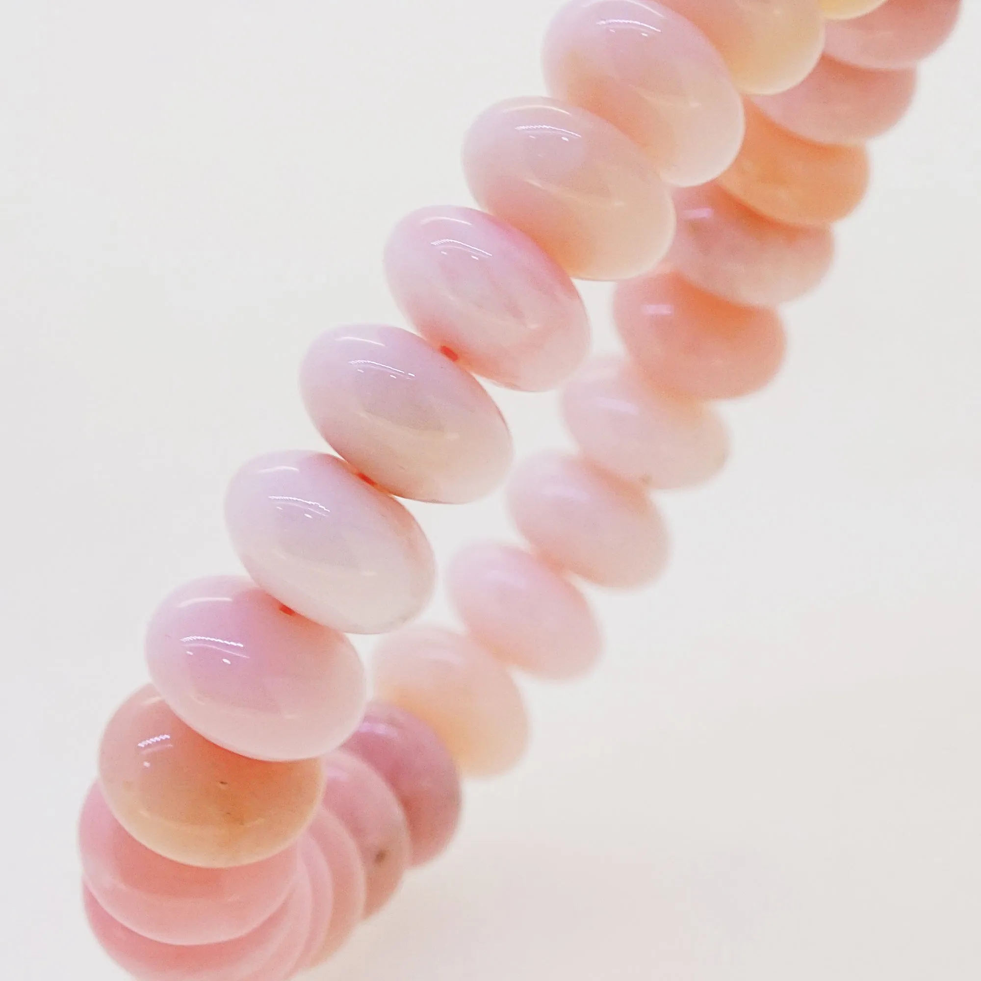 A-Grade Pink Opal Rondelle