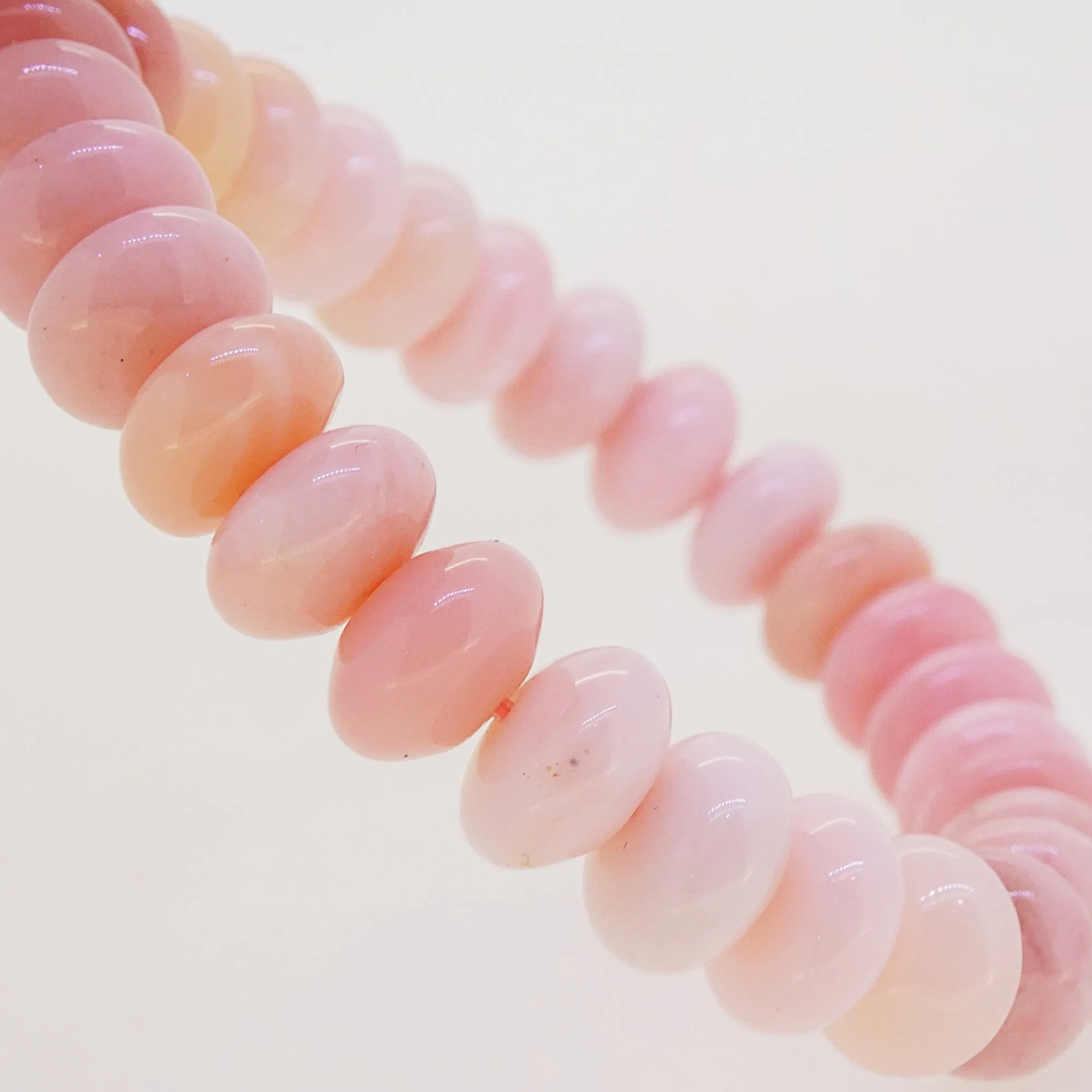 A-Grade Pink Opal Rondelle