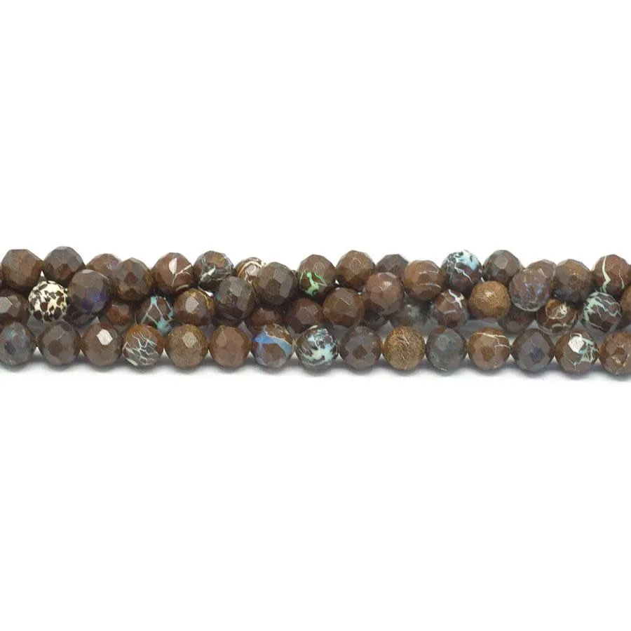 Australian Boulder Opal Faceted 5mm Round