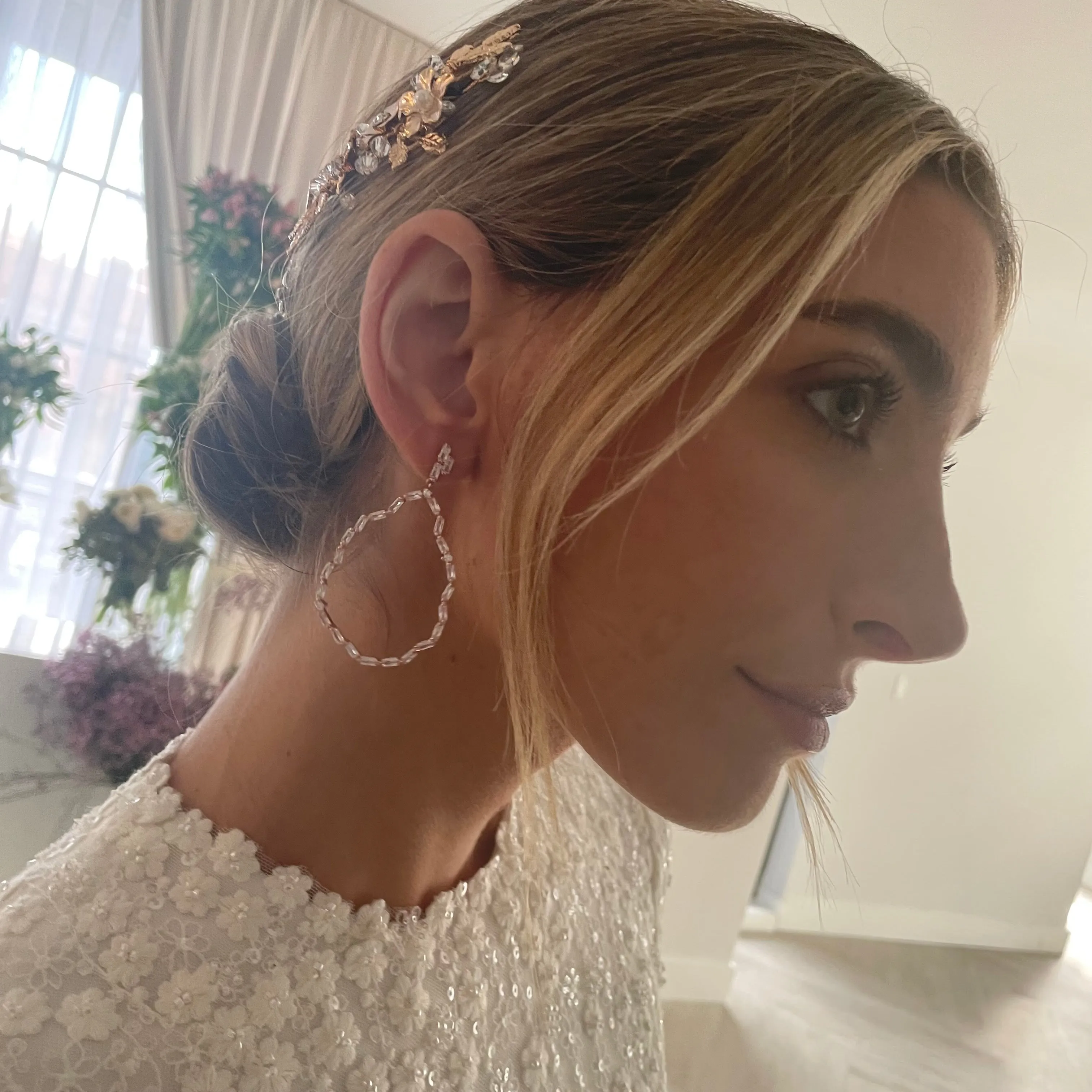 Baguette Teardrop Earrings