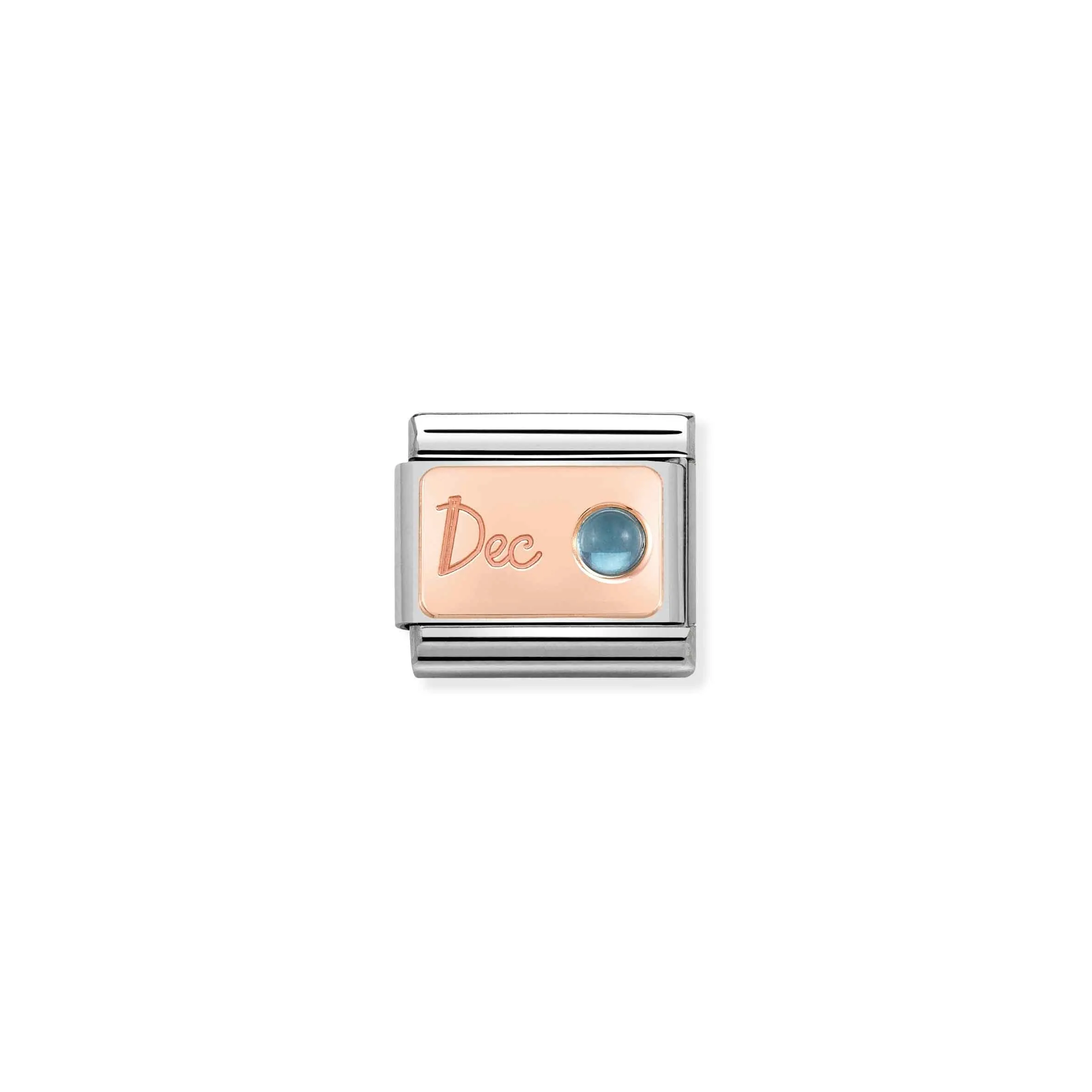 Classic December Birthday Link - Rose Gold/Topaz - 430508/12