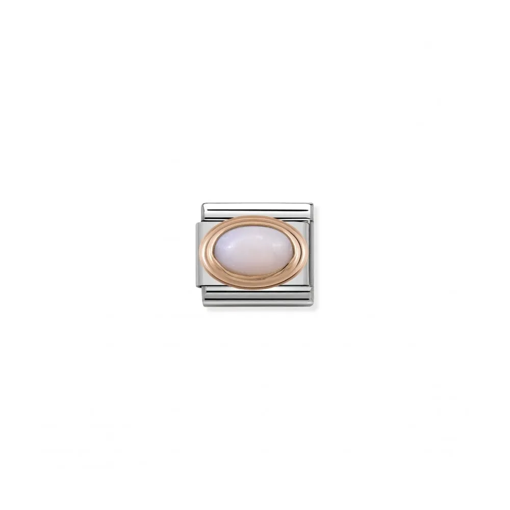 Composable Rose Gold Pink Opal Link - 430501/22