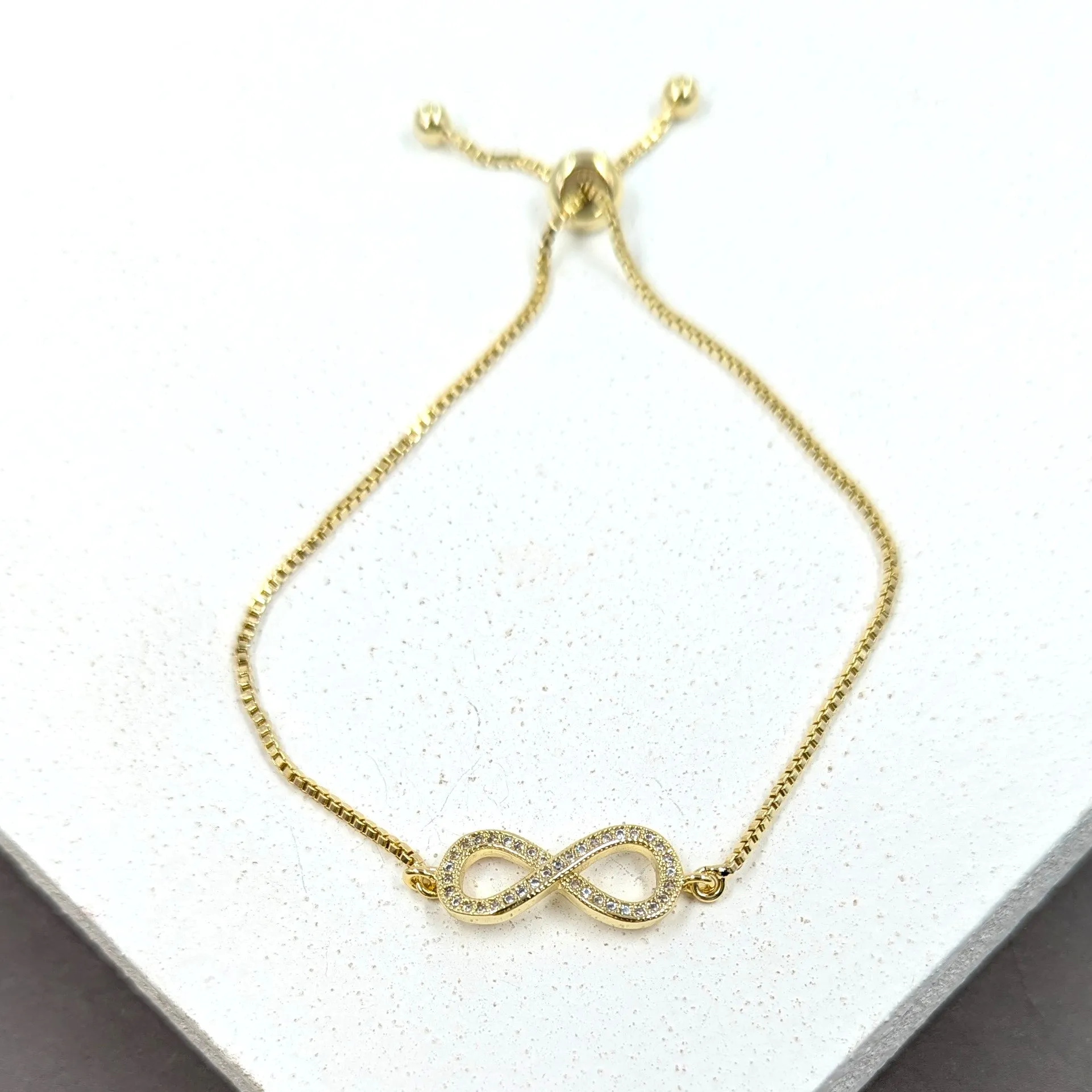 Crystal infinity friendship bracelet