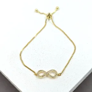 Crystal infinity friendship bracelet