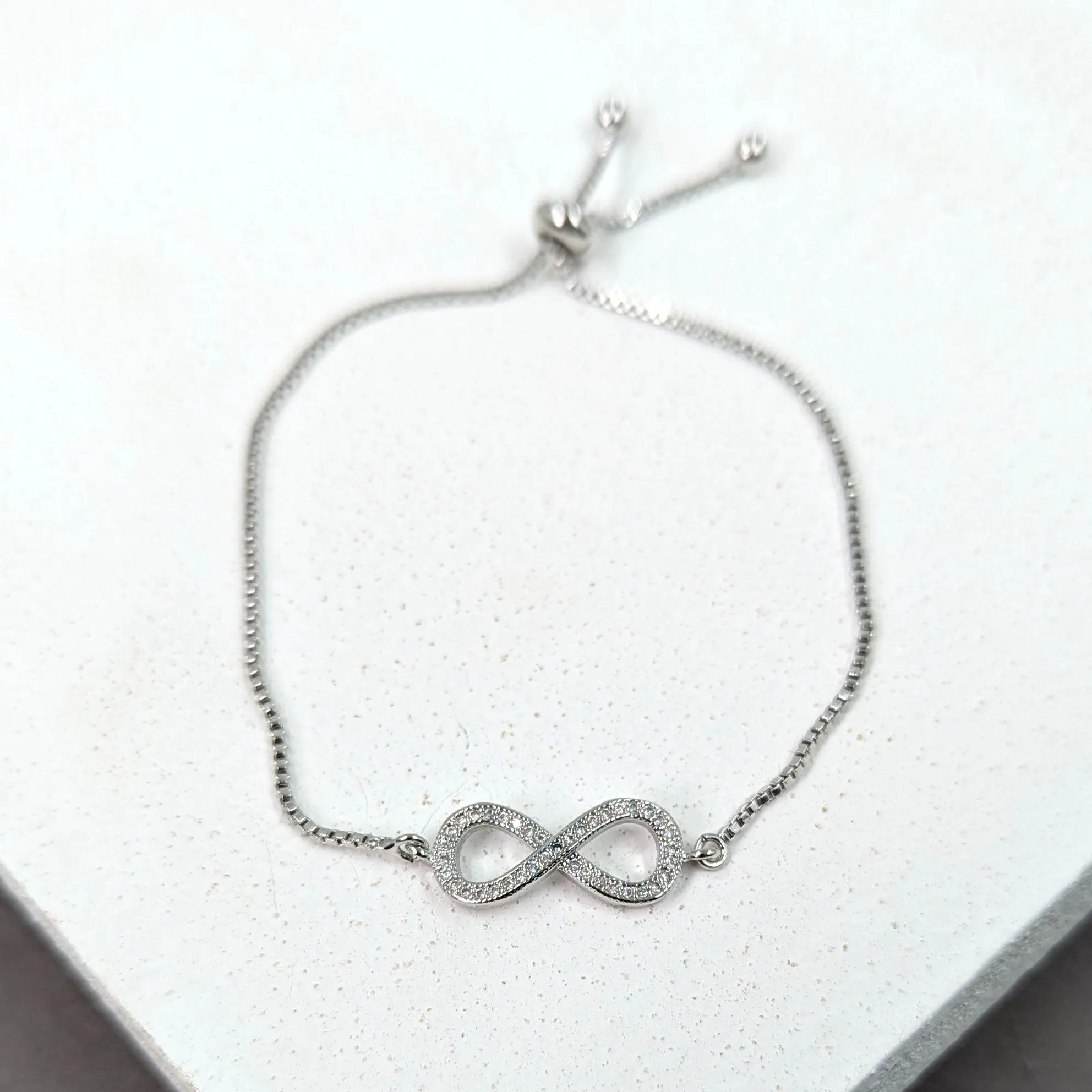 Crystal infinity friendship bracelet