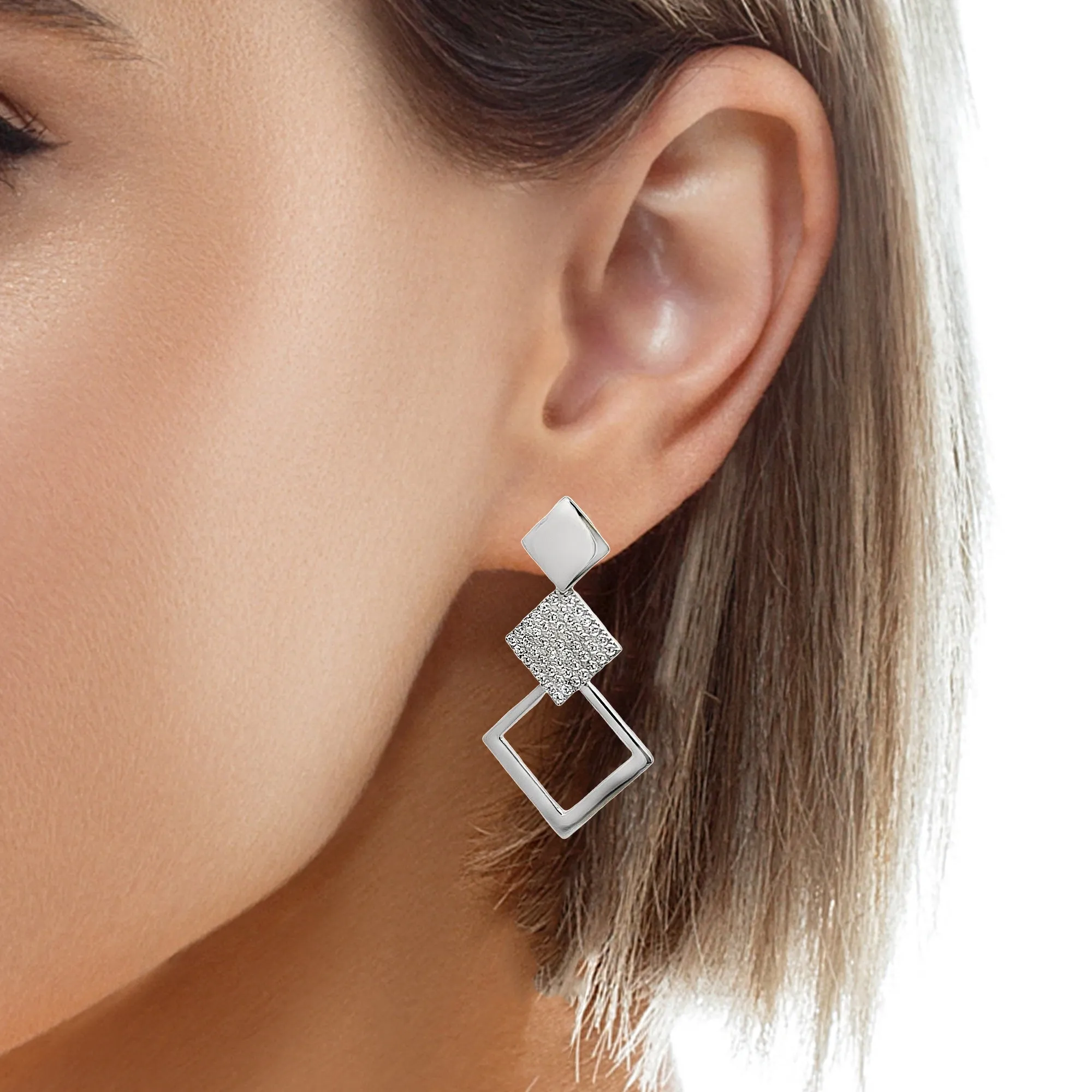 Dazzling Geometric Earring