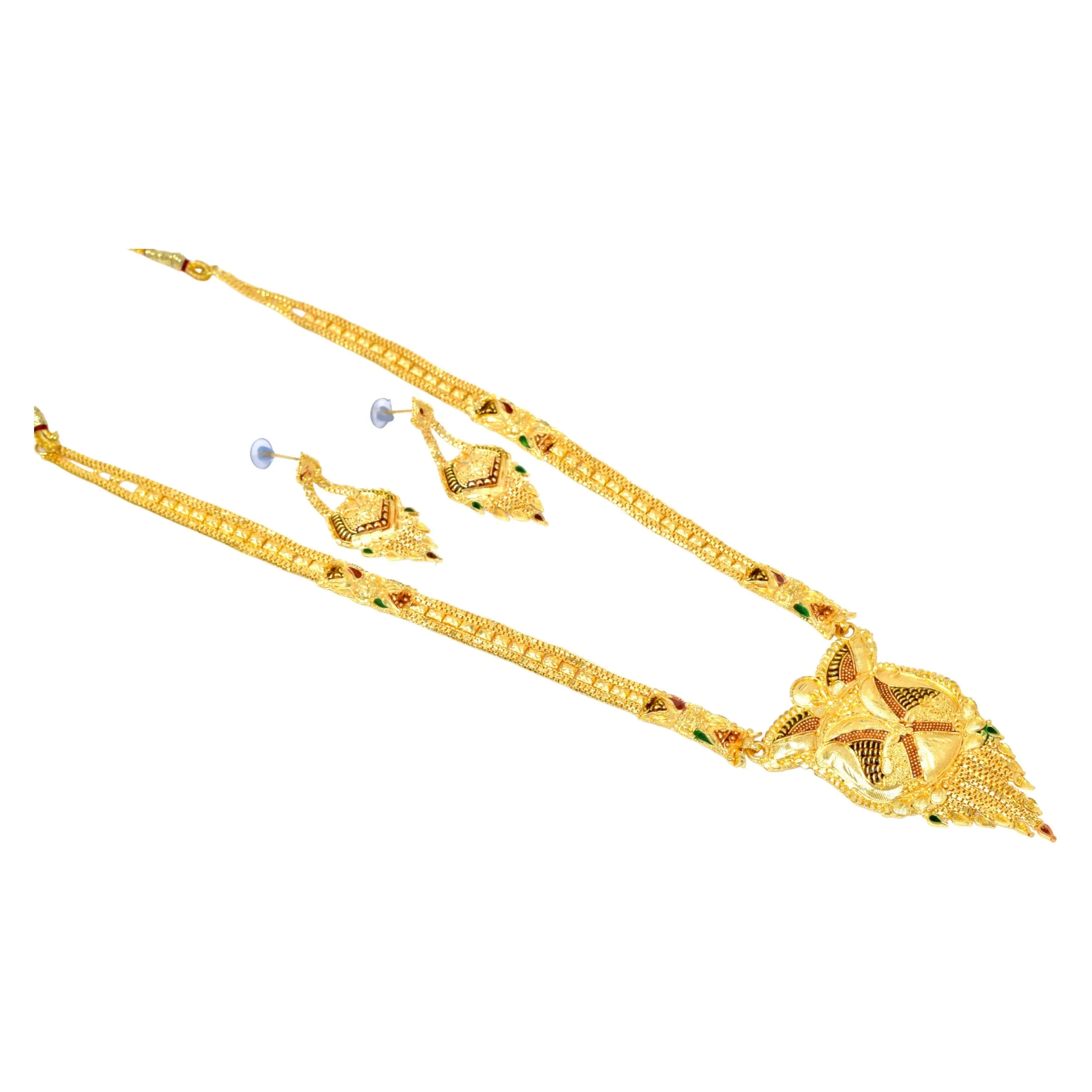 Dazzling Gold-Finish, Long Haram Set