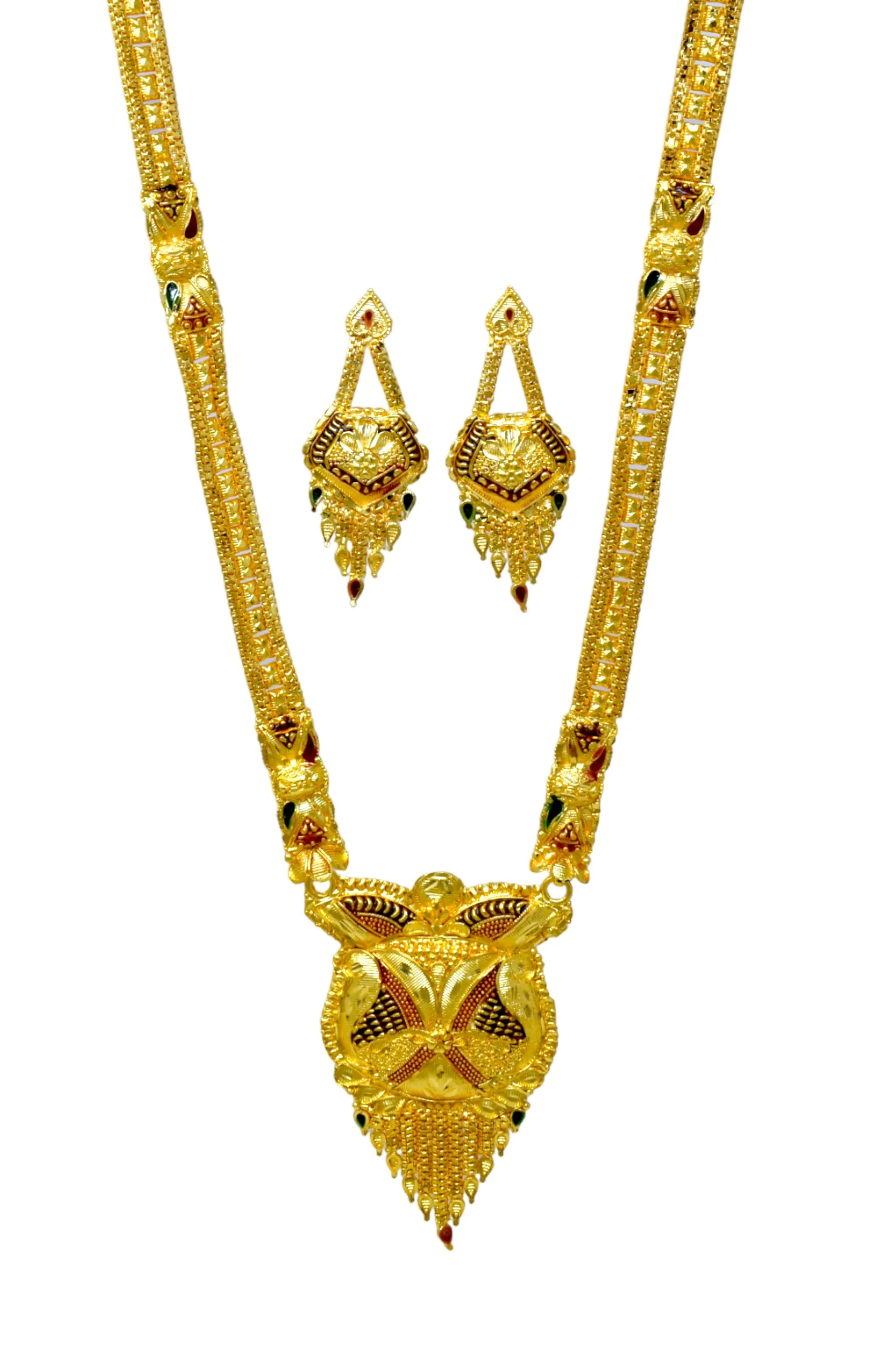 Dazzling Gold-Finish, Long Haram Set