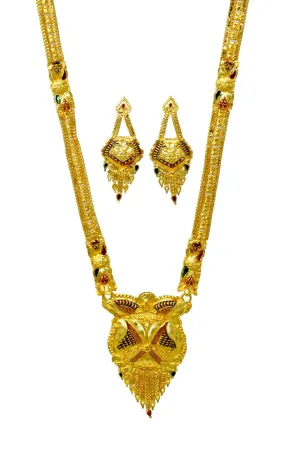 Dazzling Gold-Finish, Long Haram Set