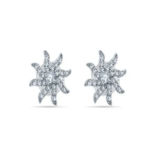 Diamond Sunrise Ear Studs