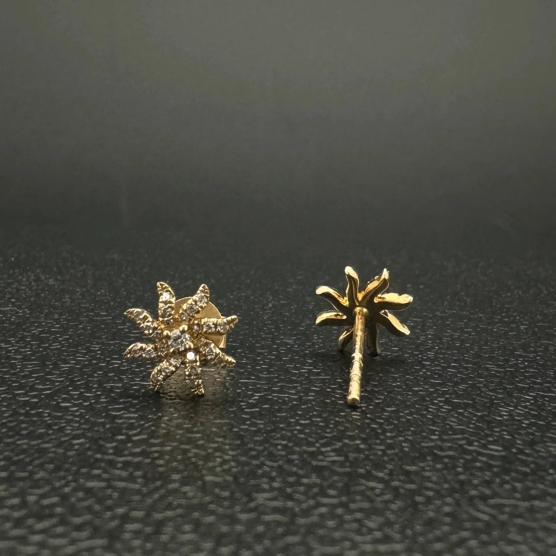 Diamond Sunrise Ear Studs