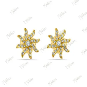Diamond Sunrise Ear Studs