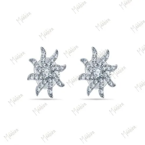 Diamond Sunrise Ear Studs
