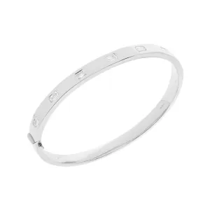 Emerald Cut Diamond Bangle