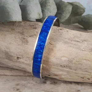 Flinder Blue Wide Bangle