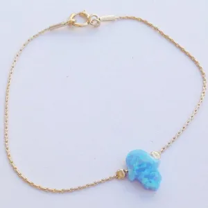 Hamsa bracelet opal hamsa bracelet gold hand protection charm bracelet