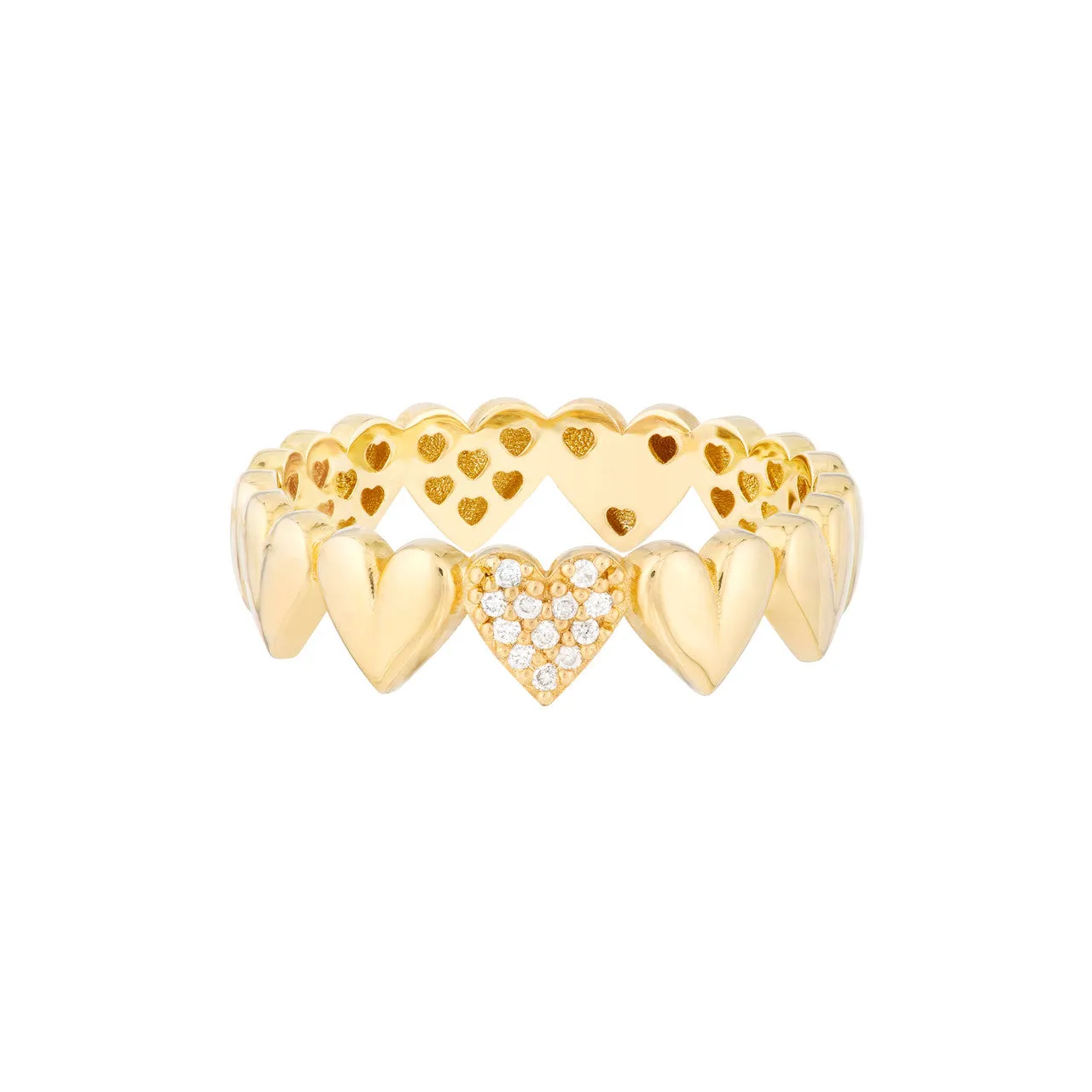 Heart Infinity Ring