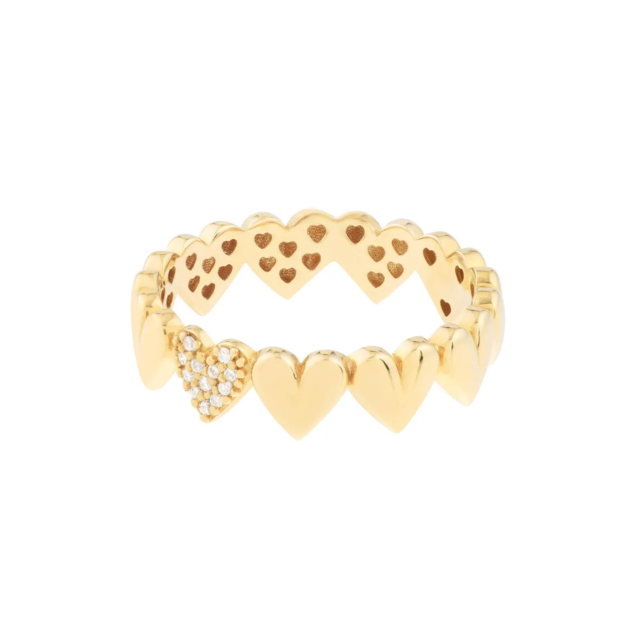 Heart Infinity Ring