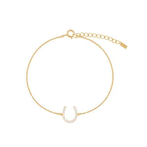 Horseshoe Chain Bracelet- Sterling Silver