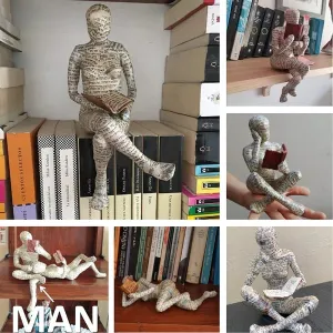 🔥Last Day 49% OFF🔥📚Nordic Modern Reading Woman Statue