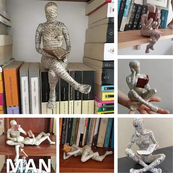 🔥Last Day 49% OFF🔥📚Nordic Modern Reading Woman Statue