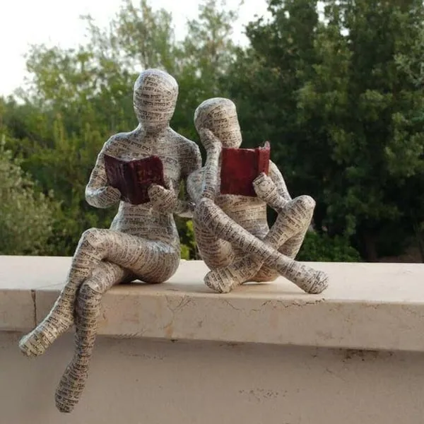 🔥Last Day 49% OFF🔥📚Nordic Modern Reading Woman Statue