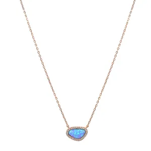 LYLA OPAL GOLD  NECKLACE