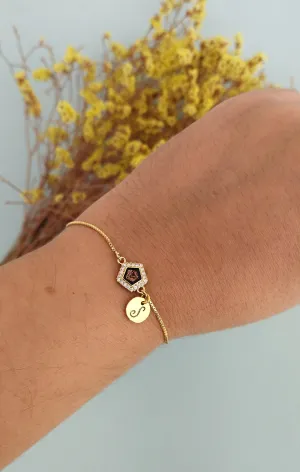 October Birthstone Bracelet, Personalized Opal Bracelet