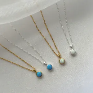 Opal Pendant Necklace (Small)