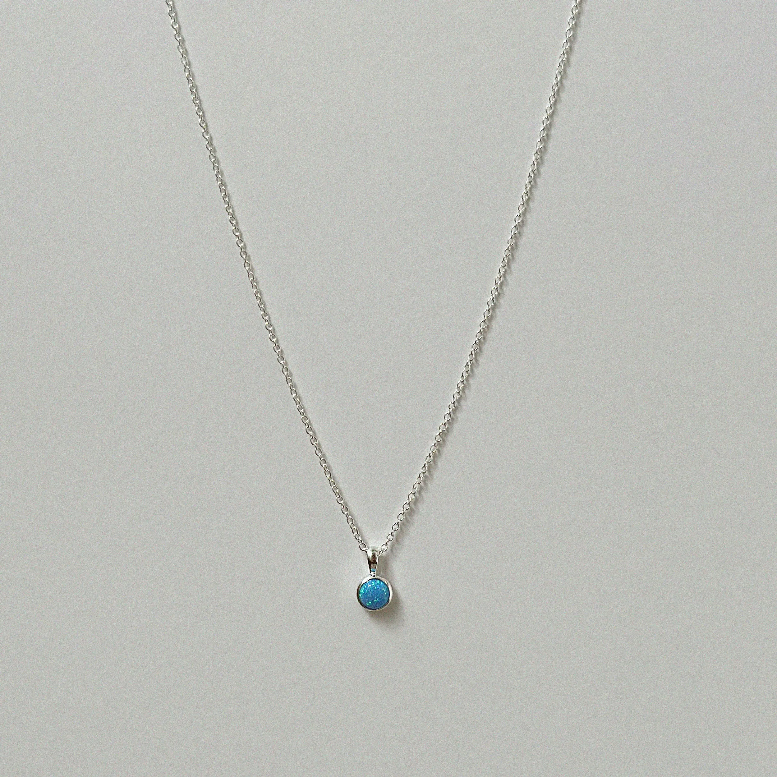 Opal Pendant Necklace (Small)