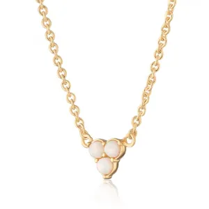 Opal Trinity Necklace - Gold - SPG-254