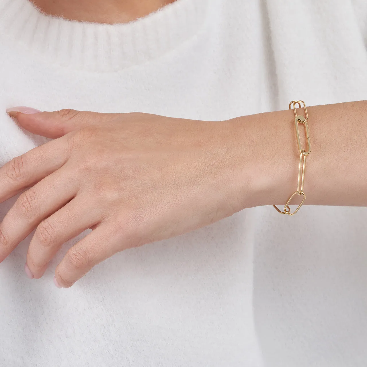 Paperclip Link Bracelet