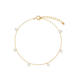 Pearl Drip Bracelet- Sterling Silver