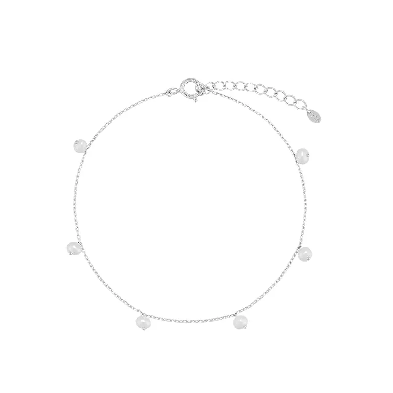 Pearl Drip Bracelet- Sterling Silver
