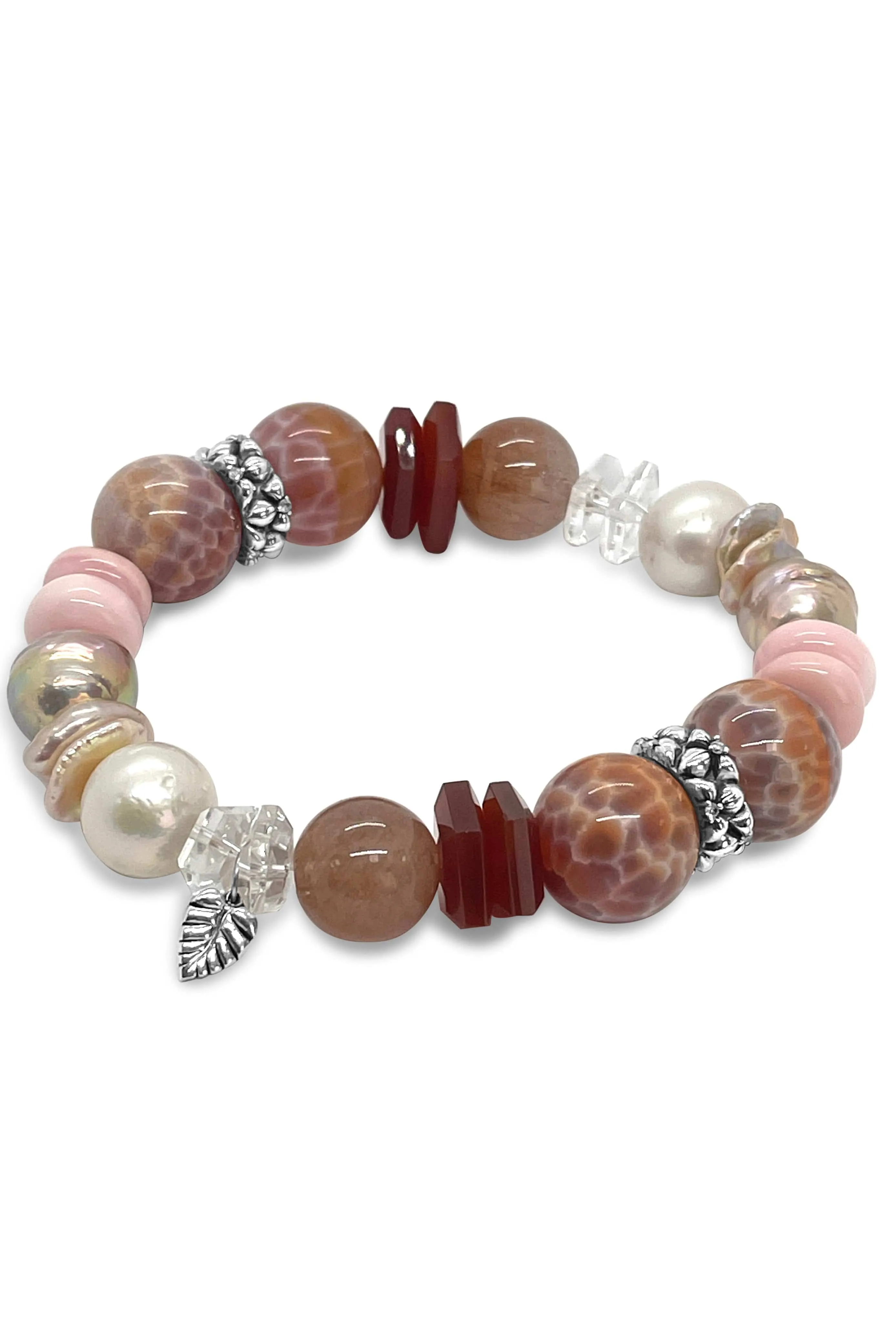 Pink Opal and Mixed Stone Bracelet