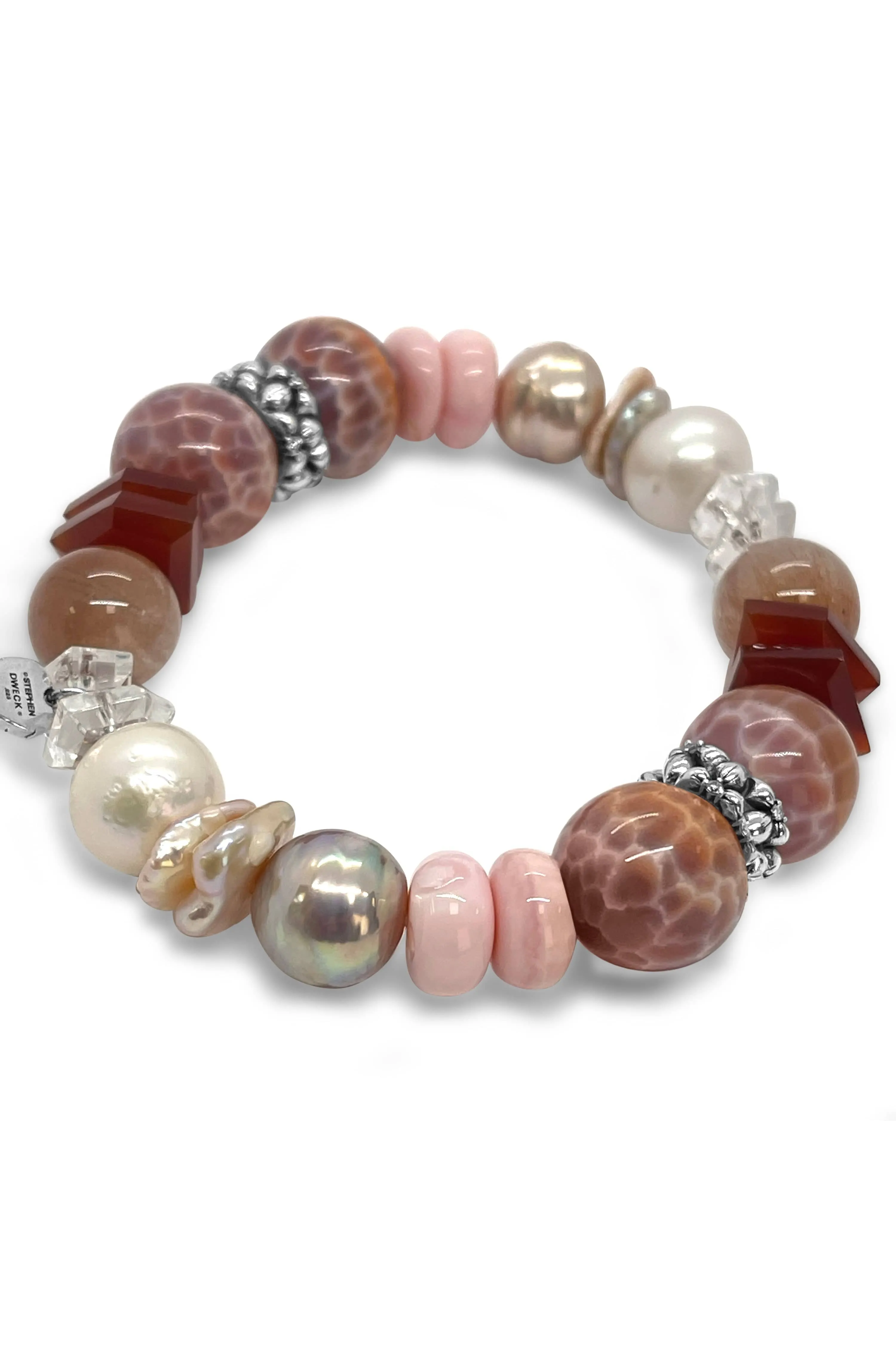 Pink Opal and Mixed Stone Bracelet