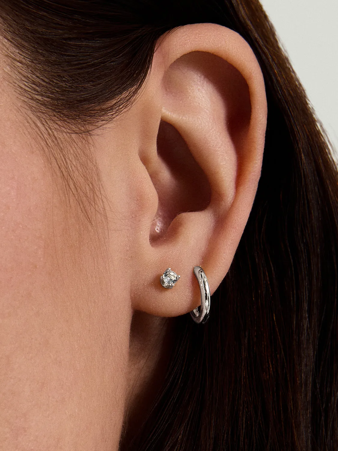 Sapphire Silver Studs